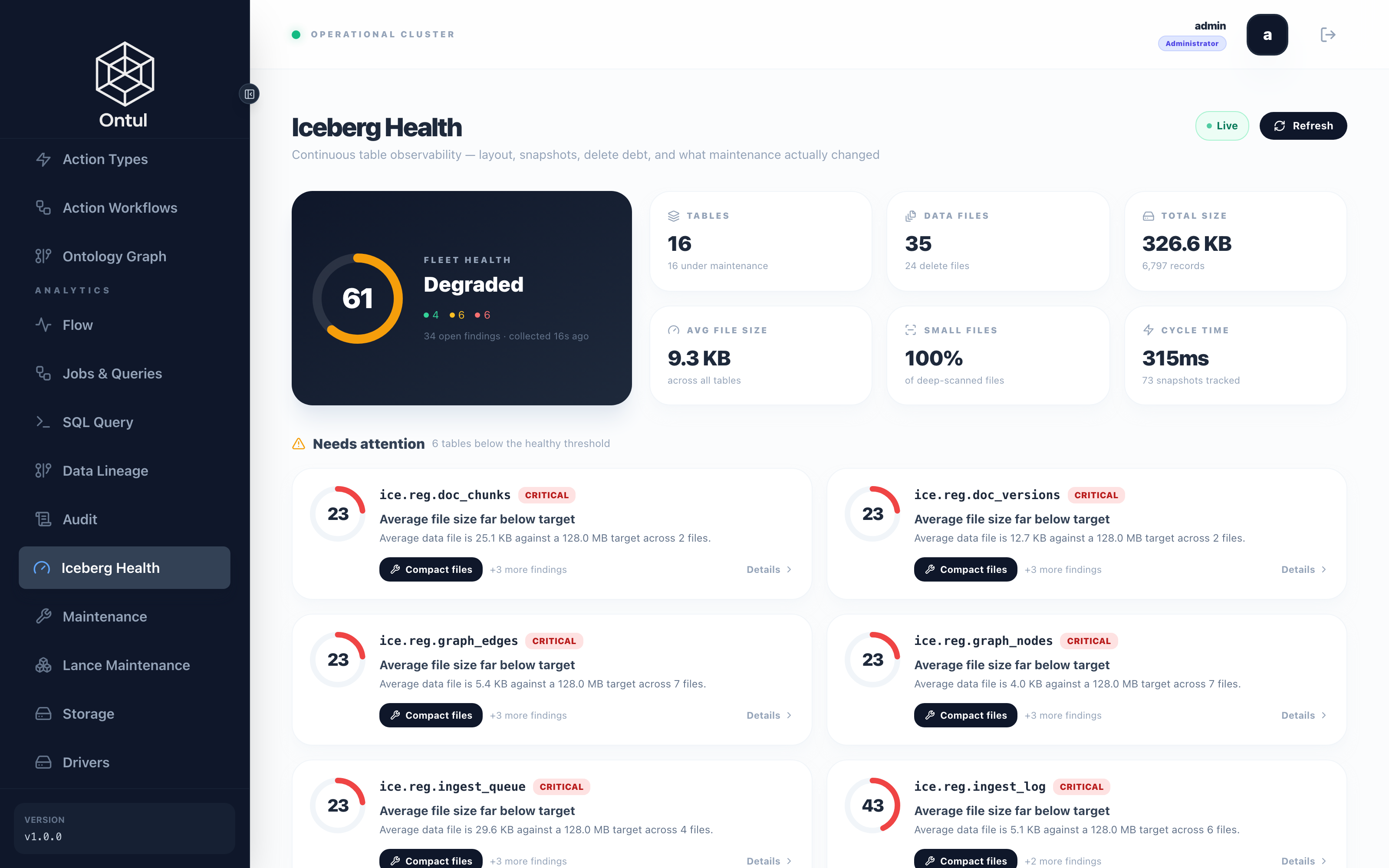 Iceberg health